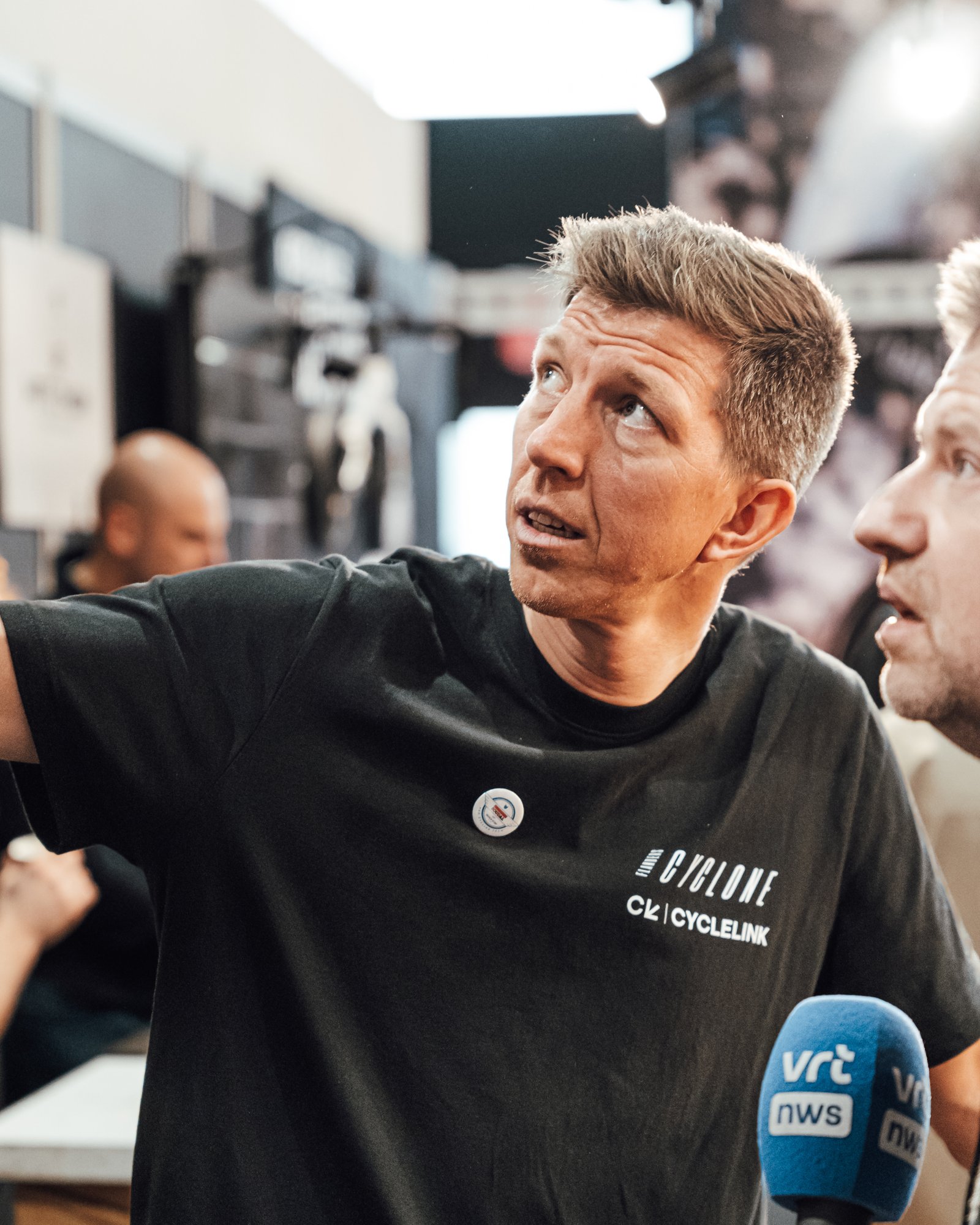 Interview tijdens CycleLink wielerevent — contentcreatie door Socialtee